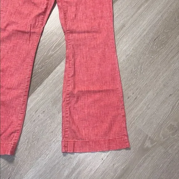 Freestyle Revolution Red Smocked Waist Linen Pants - Picture 5 of 9